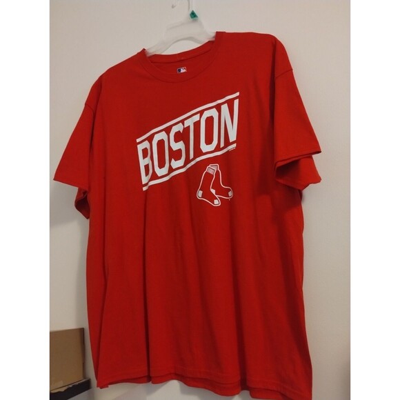 MLB Genuine Merchandise Boston Red Sox Spell Out T-Shirt Men’s XX-Large 2XL Re - Picture 1 of 5